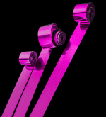 Серпантин металлизированный 1,5см*5м розовый