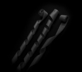 Серпантин бумажный 4см*20м черный