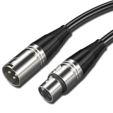 Микрофонный кабель для передачи аудиосигнала XLR 3pin "папа" - XLR 3pin "мама" 20 метров