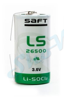 Батарейка SAFT LS 26500 с лепестковыми выводами 1шт.