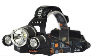Мощный налобный фонарь Boruit RJ-5000