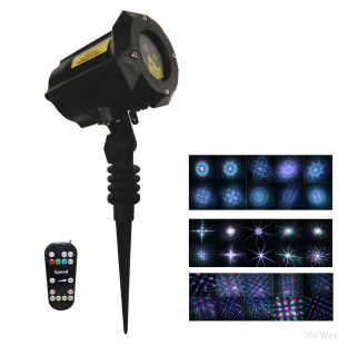 Уличная лазерная подсветка PartyMaker Garden Flower RGB 3D