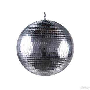 Зеркальный диско шар PartyMaker диаметр 60см серебро