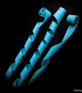 Серпантин бумажный 2см*10м голубой