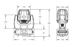 Вращающаяся голова INVOLIGHT PROSPOT50