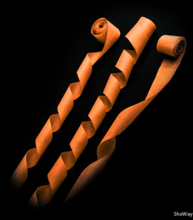 Серпантин бумажный 4см*20м оранжевый