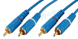 Кабель Plastic Gold 2xRCA "папа" - 2xRCA "папа" D3.5 7 м