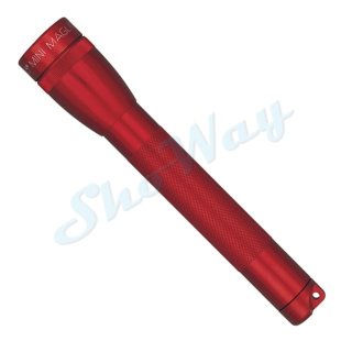 Фонарь MAGLITE Mini, 2АА, с чехлом, красный