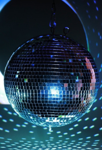 Зеркальный диско шар PartyMaker  диаметр 50 см серебро