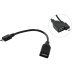 Кабель USB A "мама" - micro B "папа", USB OTG, 0.3 м