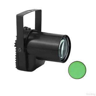 Прожектор PartyMaker LED PinSpot 5W зеленый луч