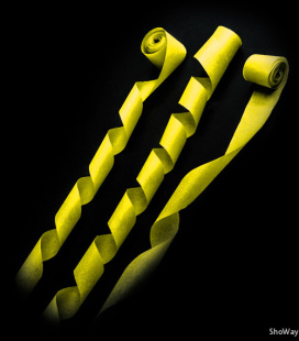 Серпантин бумажный 4см*20м желтый