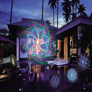 Уличная лазерная подсветка PartyMaker Garden Flower RGB 3D