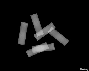 Конфетти бумажное растворимое в воде 17x55мм белое 1кг