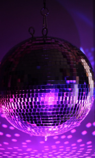 Зеркальный диско шар PartyMaker  диаметр 50 см серебро