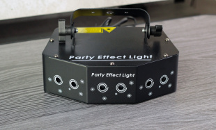 Лазерная проектор 6EYES с узорами RGB "PartyMaker" 36вт