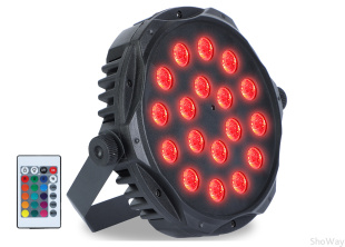 Супер тонкий светодиодный прожектор LEB PAR SLIM  RGB 18x3