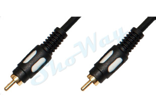 Кабель Plastic Gold 1xRCA "папа" - 1xRCA "папа" 2 м