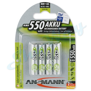 Аккумулятор AAA ANSMANN maxE 550 мАч 1 шт.