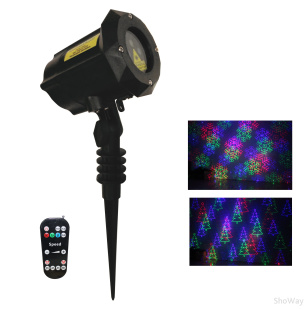 Уличная лазерная установка PartyMaker Garden Xmas RGB XL