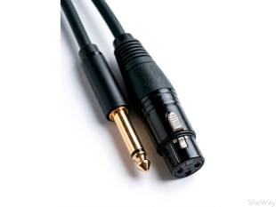 Аудиокабель Микрофонный Jack 6.3 mono – XLR мама 3 метра