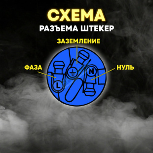 Разъем для кабеля питания Powercon "штекер" белый
