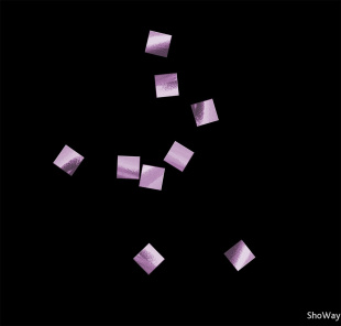 Конфетти металлизированное 6x6мм розовое 1кг