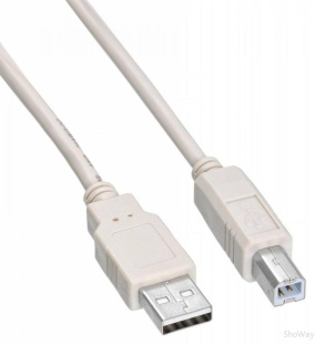 Кабель USB А "папа" - B "папа" 5 м