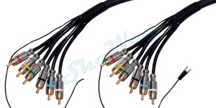 Кабель Metal Gold 6xRCA "папа" - 6xRCA "папа" 5 м D12+2 3S