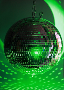 Зеркальный диско шар PartyMaker  диаметр 50 см серебро