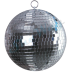 Зеркальный диско шар PartyMaker диаметр 20 см серебро