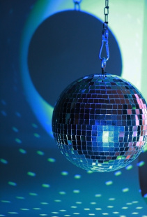 Зеркальный диско шар PartyMaker диаметр 30см серебро