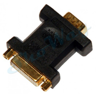 Переходник Plastic Gold VGA "мама" - DVI "папа"