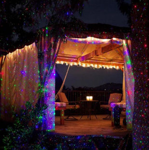 Уличная новогодняя лазерная установка PartyMaker Garden RGB Music