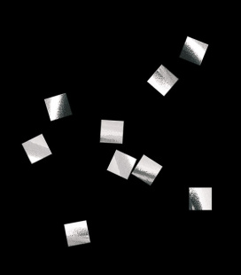 Конфетти фасованное металлизированное 6x6мм серебро 50гр