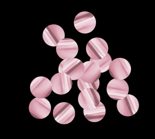 Конфетти фасованное металлизированное круги 15мм сиреневые 50гр