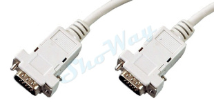 Кабель компьютерный VGA "папа" - VGA "папа" D5.8мм 1.8 м