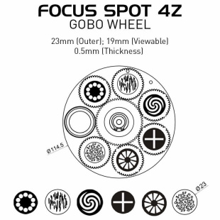 Вращающаяся голова American DJ FOCUS SPOT 4Z PEARL