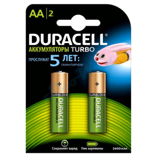 Аккумулятор предзаряженный Duracell HR6 AA 2500 мАч 1 шт