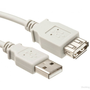 Кабель USB А "папа" - А "мама" 1 м