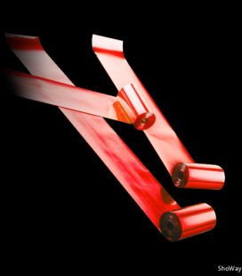 Серпантин металлизированный 4см*20м красный