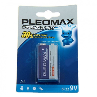 Батарейка PLEOMAX 6F22 1 шт.