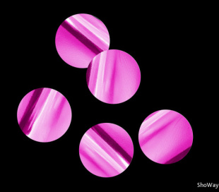 Конфетти металлизированное круги 4,1см розовые 1кг