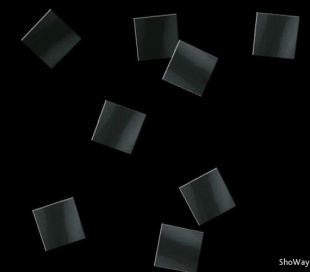 Конфетти бумажное 10x10мм черное 1кг