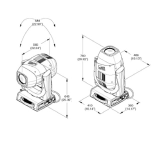 Вращающаяся голова Clay Paky Scenius Spot