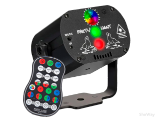 Лазерная проектор PartyMaker RG 2v1 LED 5w