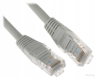 Кабель патч корд RJ45 "папа" - "папа" UTP 5E 3 м