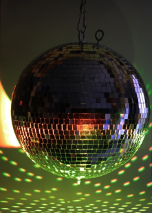 Зеркальный диско шар PartyMaker  диаметр 50 см серебро