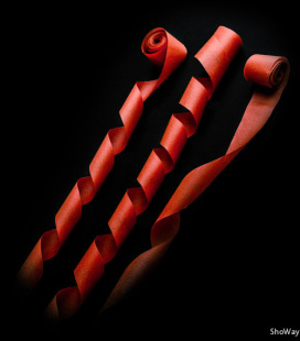 Серпантин бумажный 4см*20м красный