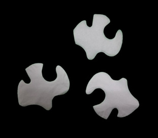 Конфетти фасованное бумажное голуби 4см белые 50гр